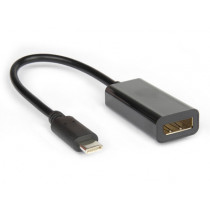 Hamlet XVAUC-DP4K cavo e adattatore video USB tipo-C DisplayPort Nero