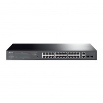 TP-Link TL-SG1428PE switch di rete Gestito L2 Gigabit Ethernet (10/100/1000) Supporto Power over Ethernet (PoE) 1U Nero
