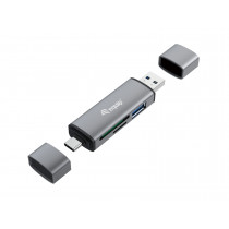 Equip 245460 lettore di schede USB 3.2 Gen 1 (3.1 Gen 1) Type-A/Type-C Grigio