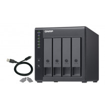 QNAP TR-004 contenitore di unità di archiviazione Box esterno HDD/SSD Nero 2.5/3.5"