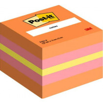 Post-It 2051-P pouch autoadesiva Quadrato Arancione, Rosa, Giallo 400 fogli Autoadesivo