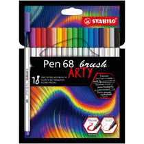STABILO Pen 68 brush ARTY marcatore Colori assortiti 18 pz
