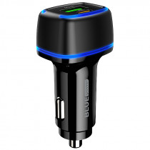 Caricabatterie da Auto Car Charger BLUE Power BBZ14A 20W 1x USB 1x Type-C Nero