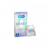 Durex Preservativi Invisible Extra Lubrificante 6 Pezzi