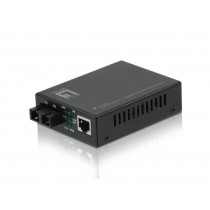 LevelOne GVT-2001 convertitore multimediale di rete 1000 Mbit/s 850 nm Modalità multipla Nero