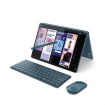Lenovo Yoga Book 9 13IMU9 Intel Core Ultra 7 155U Ibrido (2 in 1) 5,08 cm (2") Touch screen 2.8K 32 GB LPDDR5x-SDRAM 1 TB SSD Wi-Fi 6E (802.11ax) Windows 11 Home Colore foglia di tè