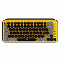 Logitech Pop Keys tastiera RF senza fili + Bluetooth QWERTY Italiano Nero, Grigio, Giallo