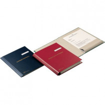 Fraschini Document Folder 600 Finta pelle Rosso 340 x 240 mm