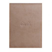Rhodia Notepad cover + notepad N°13 quaderno per scrivere A6 80 fogli Grigio talpa