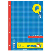 Rambloc 90524039S quaderno per scrivere A5 40 fogli Blu, Rosso, Giallo