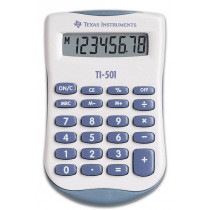 Texas Instruments TI-501 calcolatrice Tasca Calcolatrice di base Blu, Bianco