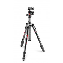 Manfrotto MKBFRTC4-BH treppiede Videocamera portatile 3 gamba/gambe Nero, Argento
