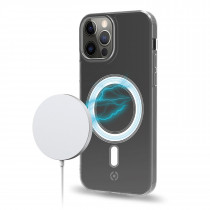 Celly MAGKIT Caricabatterie per dispositivi mobili Smartphone Argento, Bianco, Trasparente USB Carica wireless Interno