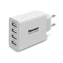Hamlet XPWCU425 Caricabatterie per dispositivi mobili Universale Bianco AC Interno