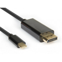 Hamlet XVAUC-DP4K20 cavo e adattatore video 2 m USB tipo-C DisplayPort Nero