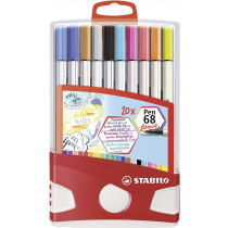 STABILO Pen 68 brush marcatore Multicolore 20 pz
