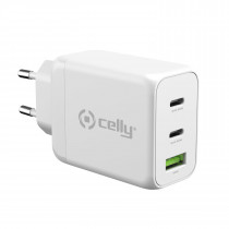 Celly TC3GAN65WWH Caricabatterie per dispositivi mobili Computer portatile, Smartphone, Tablet Bianco AC Interno