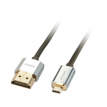 Lindy 41681 cavo HDMI 1 m HDMI tipo A (Standard) HDMI tipo D (Micro) Nero