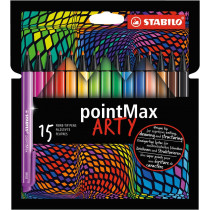 STABILO pointMax ARTY penna tecnica Medio Multicolore 15 pz
