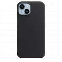 Apple Custodia Cover Case per Iphone 14 in Pelle - Mezzanotte