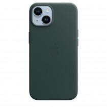 Apple Custodia Cover Case per Iphone 14 in Pelle - Verde Foresta