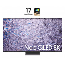 Samsung Series 8 TV QE85QN800CTXZT Neo QLED 8K, Smart TV 85" Processore Neural Quantum 8K, Dolby Atmos e OTS+, Titan Black 2023