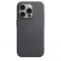 Apple Custodia Cover Case MagSafe in Tessuto Finewoven per Iphone 15 Pro A2848 Nero