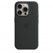 Apple Custodia Cover Case MagSafe in Silicone per Iphone 15 Pro A2848 Nero