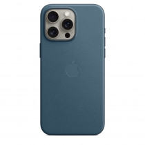 Apple Custodia Cover Case MagSafe in Tessuto Finewoven per Iphone 15 Pro Max A2849 Blu Pacifico