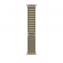 Apple MT5U3ZM/A Cinturino Alpine Loop per Apple Watch 49 mm M Poliestere Riciclato Titanio Oliva