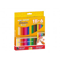 Koh-I-Noor DH3324 Pastelli Colorati Scatola Studio Basic Multi 24pz
