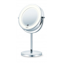Beurer BS 55 Specchio Cosmetico Illuminato con Doppia Superfice Riflettente, Normale e Ingrandimento 7x
