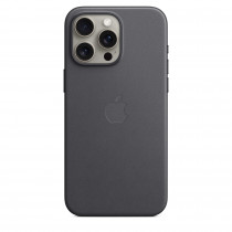 Apple Custodia Cover Case MagSafe in Tessuto Finewoven per Iphone 15 Pro Max A2849 Nero