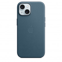 Apple Custodia Cover Case MagSafe in Tessuto Finewoven per Iphone 15 A3090 Blu Pacifico