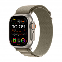 Smartwatch Apple Watch Ultra 2 GPS + Cellular Cassa 49m in Titanio con Cinturino Alpine Loop Small Olive