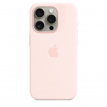 Apple Custodia Cover Case MagSafe in Silicone per Iphone 15 Pro A2848 Rosa Confetto