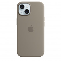 Apple Custodia Cover MagSafe in Silicone per Iphone 15 A3090 Grigio Creta