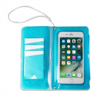 Celly SPLASHWALL18LB Custodia Impermeabile Borsellino per Smartphone Universale Blu