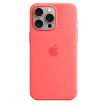 Apple Custodia Cover Case MagSafe in Silicone per Iphone 15 Pro Max A2849 Guava