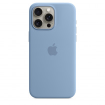 Apple Custodia Cover MagSafe in Silicone per Iphone 15 Pro Max A2849 Blu Inverno