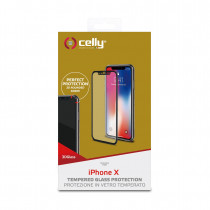 Celly 3D Glass Pellicola Proteggi Schermo per Apple Iphone Xs Iphone X Trasparente