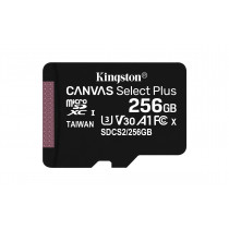 Scheda Micro SD Kingston Technology Canvas Select Plus SDCS2 Classe 10 con Adattatore SD 256 GB