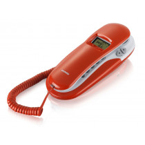 Brondi KENOBY CID Telefono analogico Rosso, Bianco Identificatore di chiamata