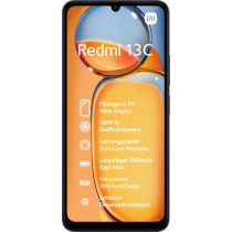 Xiaomi Redmi 13C Smartphone Doppia SIM Android 13 4G USB tipo-C 4 GB 128 GB 5000 mAh Nero