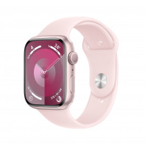 Smartwatch Apple Watch Series 9 GPS Cassa 45mm in Alluminio Rosa con Cinturino Sport S/M Rosa Confetto