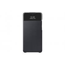 Custodia S View Cover Case Samsung EF-EA725PBEGEE per Galaxy A72 SM-A725 Nero