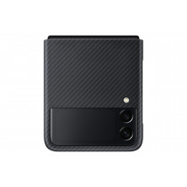 Custodia Aramid Hard Cover Samsung EF-XF711SBEGWW per Galaxy Z Flip 3 2021 SM-F711 Nero