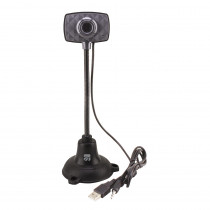 Webcam Xtreme 33855 Videocamera PC a Stelo con Microfono Nero Grigio