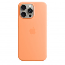 Apple Custodia Cover MagSafe in Silicone per Iphone 15 Pro Max A2849 Aranciata