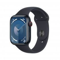 Smartwatch Apple Watch Series 9 GPS + Cellular Cassa 45mm in Alluminio Mezzanotte con Cinturino Sport S/M Mezzanotte